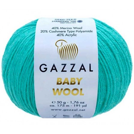 GAZZAL BABY WOOL 832 світлий смарагд