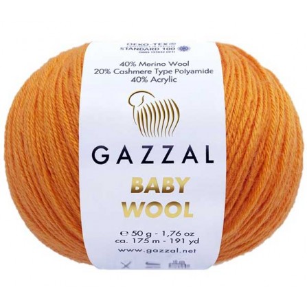 GAZZAL BABY WOOL 837 помаранчевий