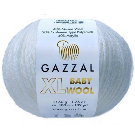 GAZZAL BABY WOOL XL 801 білий