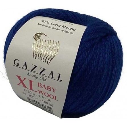 GAZZAL BABY WOOL XL 802 темно-синій