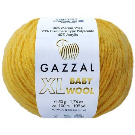 GAZZAL BABY WOOL XL 812 жовтий
