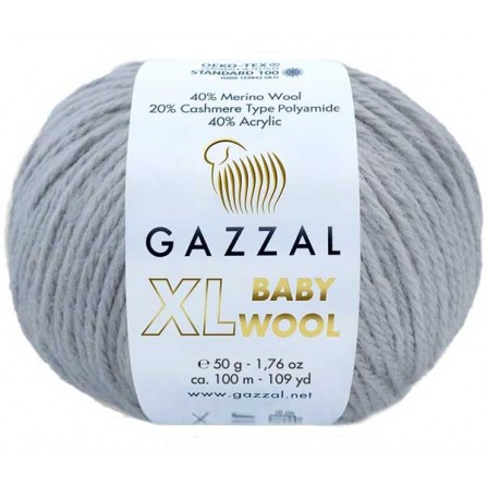 GAZZAL BABY WOOL XL 817 светло-серый