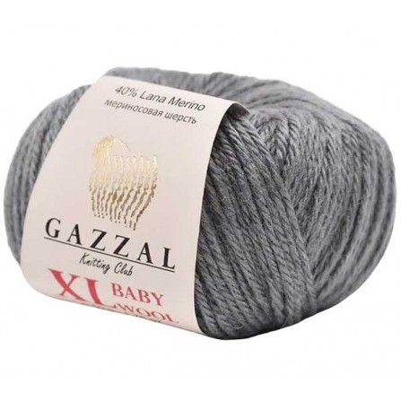 GAZZAL BABY WOOL XL 818 темно-сірий