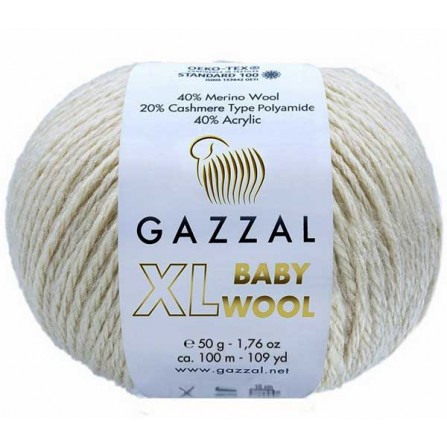 GAZZAL BABY WOOL XL 829 кремовий