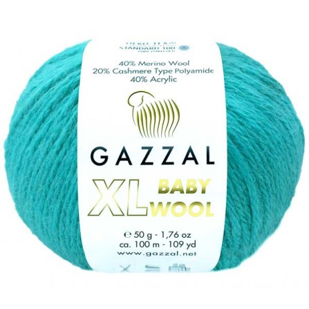 GAZZAL BABY WOOL XL 832 світлий смарагд