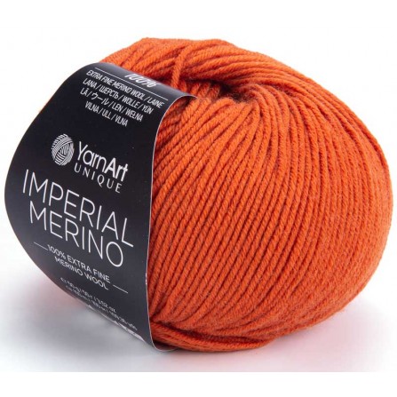 YARNART IMPERIAL MERINO 3313 темно-помаранчевий