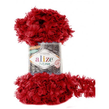 ALIZE PUFFY FUR 6118 червоний