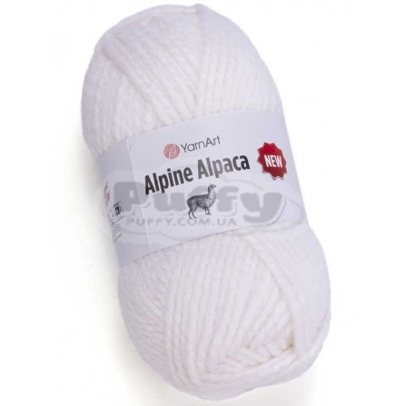 YARNART ALPINE ALPACA NEW 1440 білий