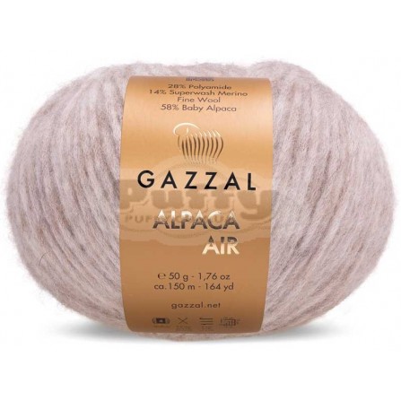 GAZZAL ALPACA AIR 72 бежевий меланж