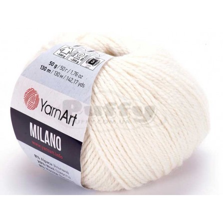 YARNART MILANO 852 молочний