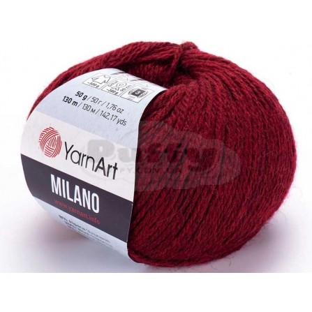 YARNART MILANO 856 бордовий