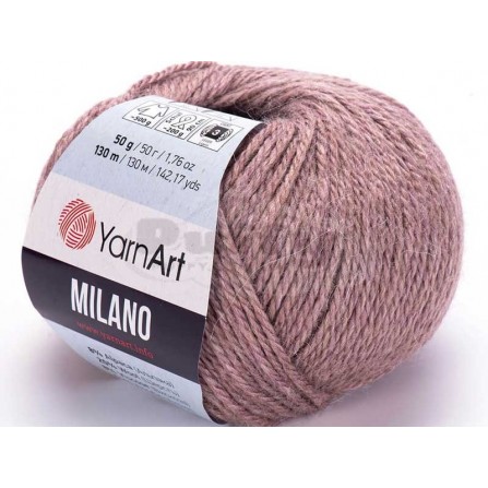 YARNART MILANO 858 вялая роза