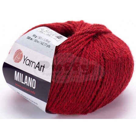 YARNART MILANO 862 червоний