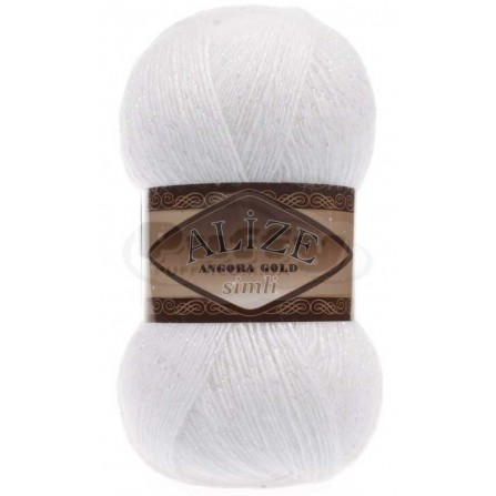 ALIZE ANGORA GOLD SIMLI 55 білий