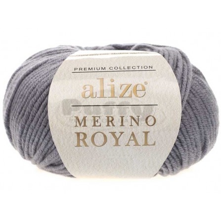 ALIZE MERINO ROYAL 87 середньо-сірий