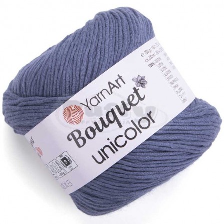 YARNART BOUQUET UNICOLOR 3204 сірий джинс