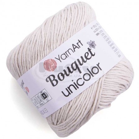 YARNART BOUQUET UNICOLOR 3205 світло-молочний