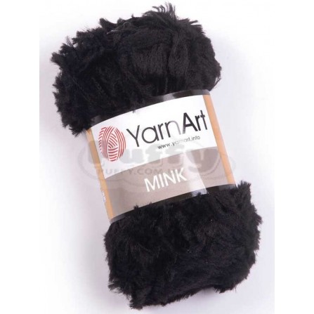 YARNART MINK 346 чорний