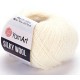 YARNART SILKY WOOL 330 молочний