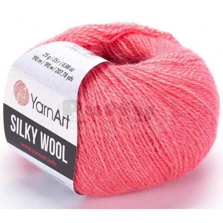 YARNART SILKY WOOL 332 кораловий