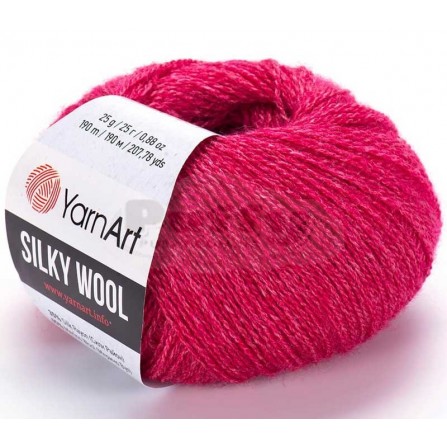 YARNART SILKY WOOL 333 красный