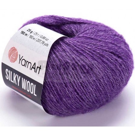 YARNART SILKY WOOL 334 віолет