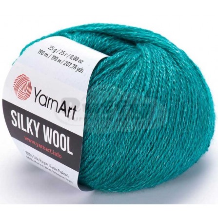 YARNART SILKY WOOL 339 нефріт