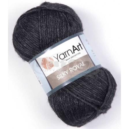 YARNART SILKY ROYAL 435 чорний