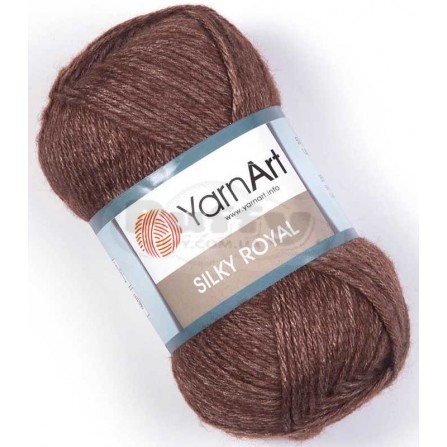 YARNART SILKY ROYAL 436 коричневий