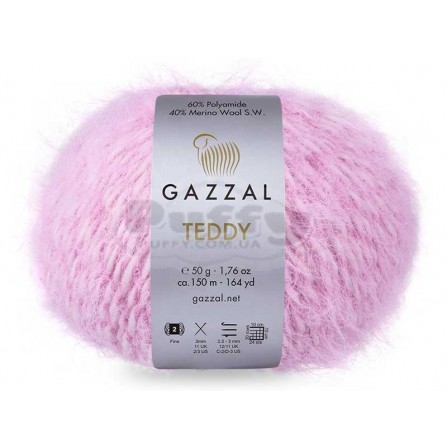 GAZZAL TEDDY 6547 рожева пудра