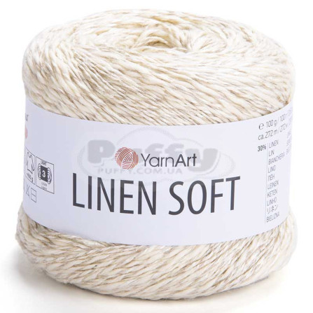 YARNART LINEN SOFT 7302 кремовий