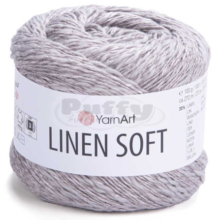 YARNART LINEN SOFT 7307 сірий