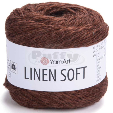 YARNART LINEN SOFT 7309 шоколад