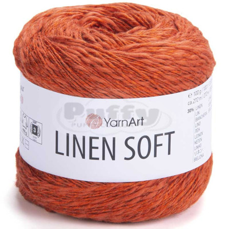 YARNART LINEN SOFT 7310 морквяний