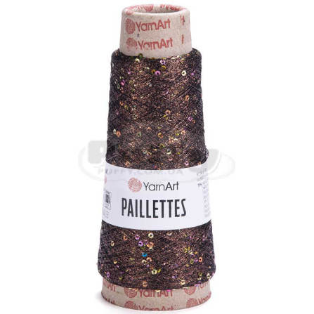 YARNART PAILLETTES 8007 коричневий