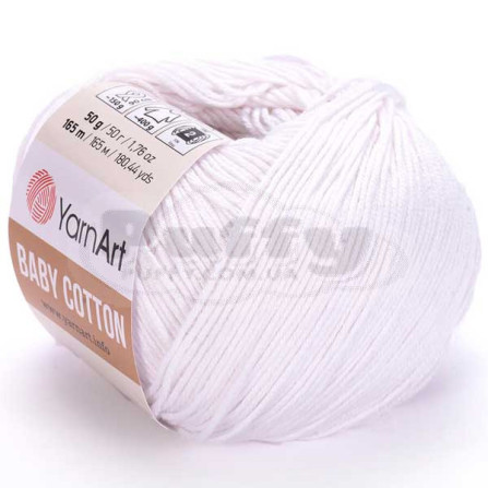 YARNART BABY COTTON 400 білий