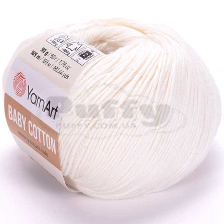 YARNART BABY COTTON 401 молочний