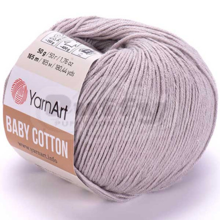 YARNART BABY COTTON 406 сірий