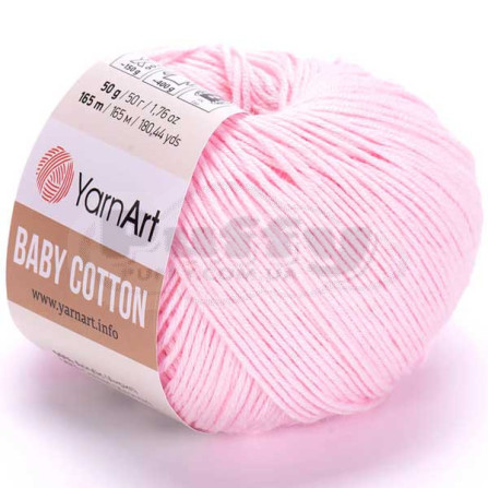 YARNART BABY COTTON 410 дитячий рожевий