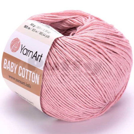 YARNART BABY COTTON 413 рожева пудра