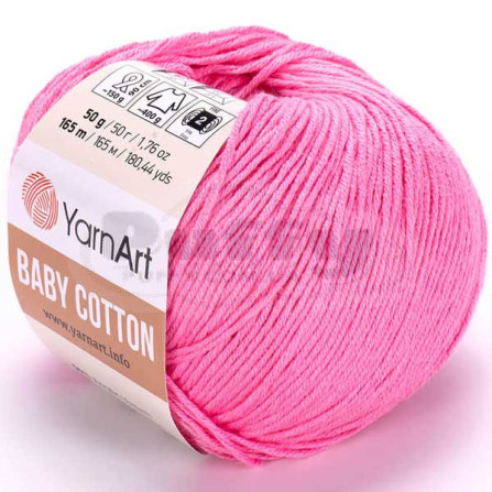 YARNART BABY COTTON 414 рожеве літо