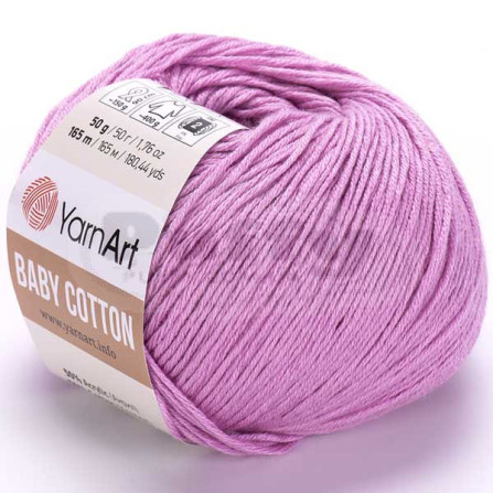 YARNART BABY COTTON 415 яскравий рожевий