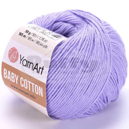 YARNART BABY COTTON 417 блакитний бузок