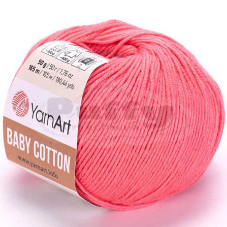 YARNART BABY COTTON 420 кораловий