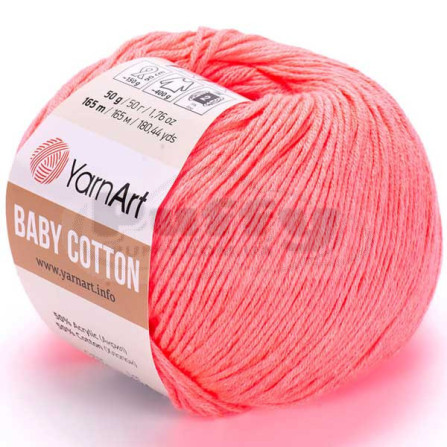 YARNART BABY COTTON 424 світло-кораловий