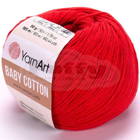 YARNART BABY COTTON 426 криваво-червоний