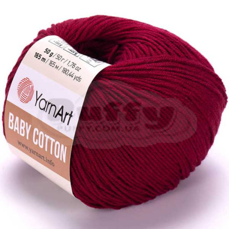 YARNART BABY COTTON 428 бордовий