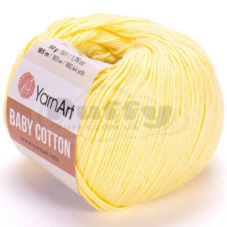 YARNART BABY COTTON 431 світло-жовтий