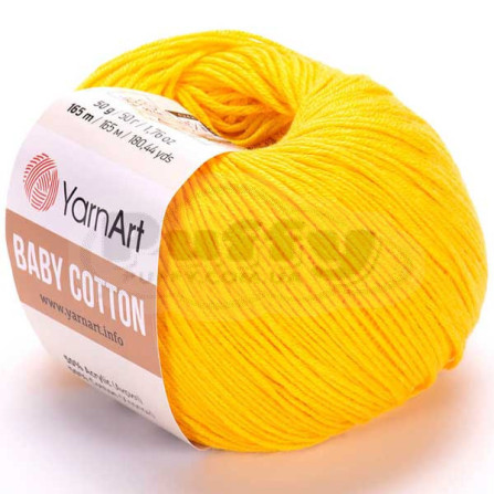 YARNART BABY COTTON 432 жовтий