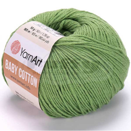 YARNART BABY COTTON 440 світло-оливковий